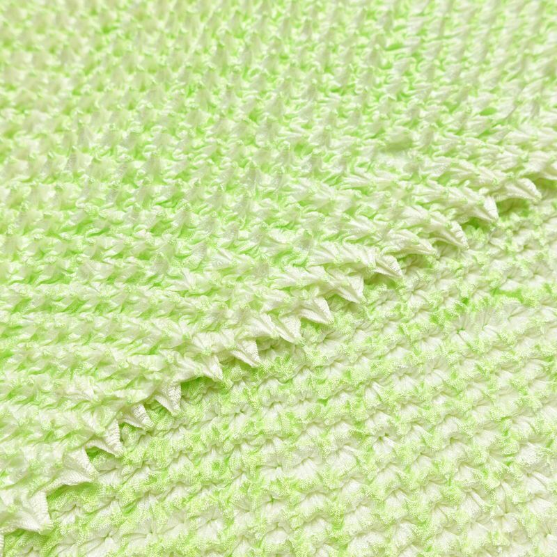 帯揚げ 良品 絞り 正絹 古典柄 緑・うぐいす色_画像3