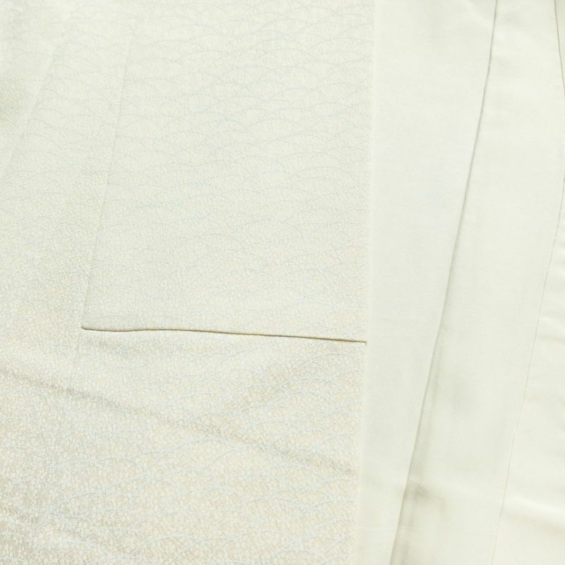 付け下げ 正絹 風景柄 袷仕立て 身丈164cm 裄丈65cm 刺繍 クリーム_画像19