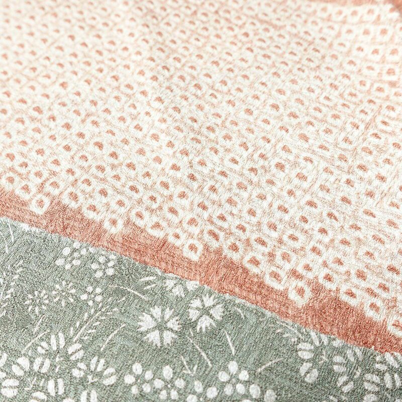 訪問着 良品 金駒刺繍 絞り 正絹 古典柄 袷仕立て 身丈166cm 裄丈67cm 箔 刺繍 共八掛 金彩 多色使い_画像9