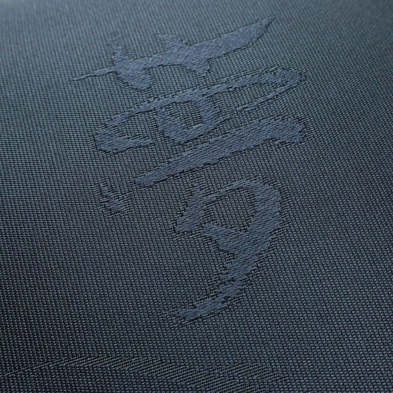 名古屋帯 太鼓柄 正絹 人物・動物柄 名古屋仕立て クリーム 青・紺_画像6