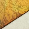 名古屋帯 ふくれ織 六通柄 良品 正絹 木の葉・植物柄 名古屋仕立て 黄・黄土色_画像10