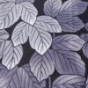 小紋 ポリエステル 木の葉・植物柄 袷仕立て 身丈165cm 裄丈67cm 一部しつけ糸付き 紫・藤色_画像6