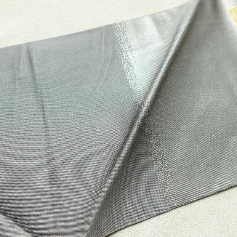 名古屋帯 太鼓柄 正絹 花柄 名古屋仕立て 箔 金・銀_画像15
