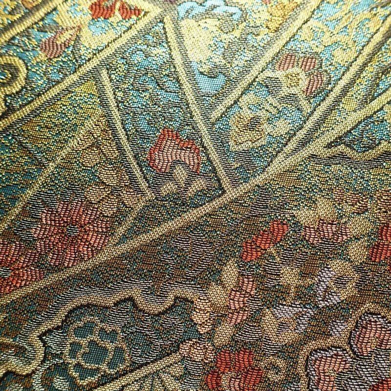 袋帯 六通柄 フォーマル用 正絹 古典柄 金・銀_画像5