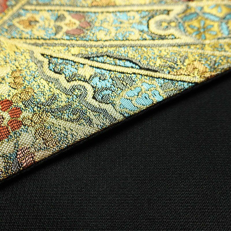 袋帯 六通柄 フォーマル用 正絹 古典柄 金・銀_画像12