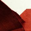 名古屋帯 紬地 六通柄 良品 正絹 幾何学柄・抽象柄 松葉仕立て 赤・朱_画像18