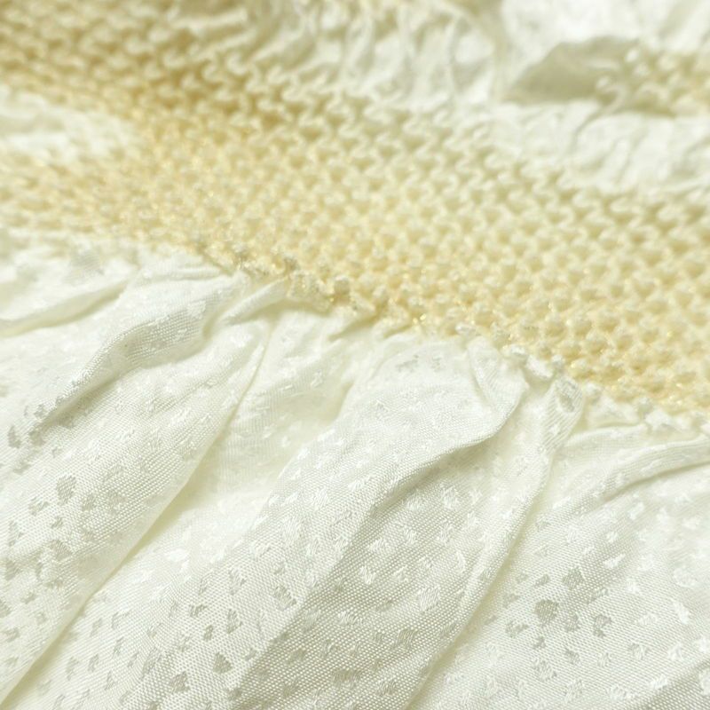 帯揚げ 良品 絞り 正絹 古典柄 留袖用 白_画像7