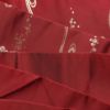 名古屋帯 六通柄 正絹 花柄 名古屋仕立て 刺繍 小豆・エンジ_画像19