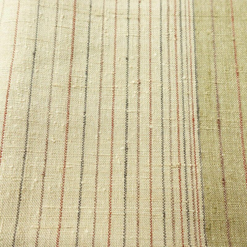 紬 しつけ糸付き 正絹 縞柄・線柄 袷仕立て 身丈161cm 裄丈68.5cm ベージュ_画像6