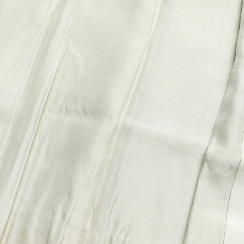 紬 しつけ糸付き 正絹 縞柄・線柄 袷仕立て 身丈161cm 裄丈68.5cm ベージュ_画像17