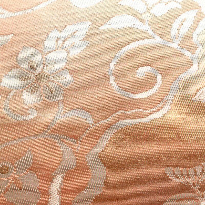 名古屋帯 六通柄 正絹 古典柄 名古屋仕立て 箔 ピンク_画像6