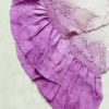 帯揚げ 良品 絞り 絞り 正絹 ぼかし 幾何学柄・抽象柄 紫・藤色_画像4