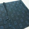 羽織 大島紬 良品 正絹 幾何学柄・抽象柄 袷仕立て 身丈84cm 裄丈65.5cm 青・紺_画像5