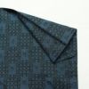 羽織 大島紬 良品 正絹 幾何学柄・抽象柄 袷仕立て 身丈84cm 裄丈65.5cm 青・紺_画像10