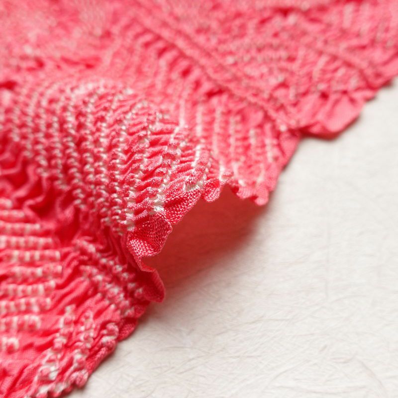 帯揚げ 絞り 正絹 古典柄 ピンク_画像14