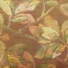 名古屋帯 紬地 ふくれ織 六通柄 良品 正絹 木の葉・植物柄 名古屋仕立て 茶_画像2
