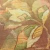 名古屋帯 紬地 ふくれ織 六通柄 良品 正絹 木の葉・植物柄 名古屋仕立て 茶_画像3