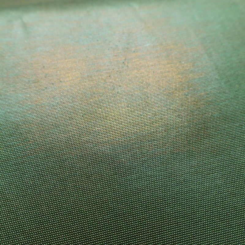 名古屋帯 六通柄 正絹 その他の柄 名古屋仕立て 箔 緑・うぐいす色_画像3