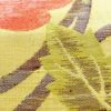 名古屋帯 紬地 六通柄 良品 正絹 花柄 名古屋仕立て 黄・黄土色_画像4
