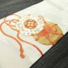 名古屋帯 太鼓柄 美品 正絹 古典柄 鼓 銀通し 名古屋仕立て 刺繍 白_画像11