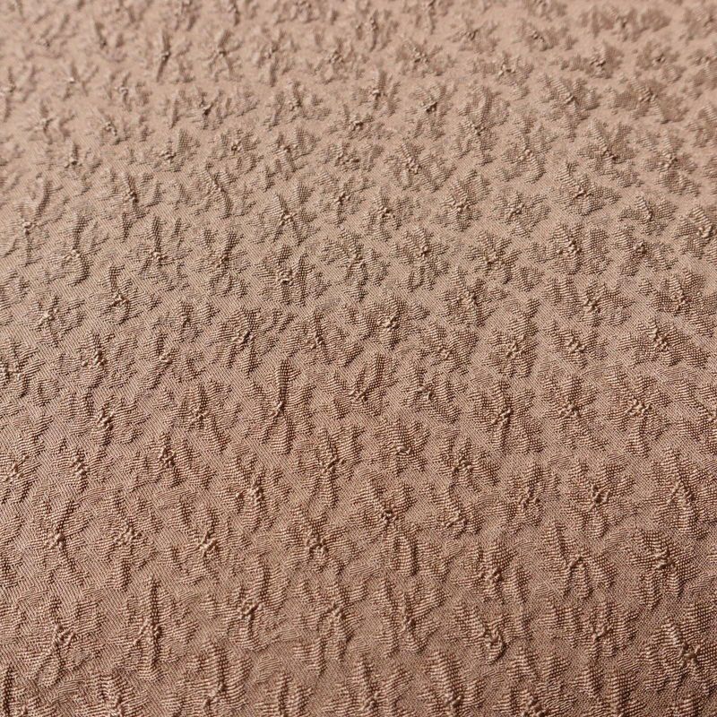 色無地 正絹 ふくれ織 無地 袷仕立て 身丈160.5cm 裄丈64cm 一部しつけ糸付き 茶_画像7