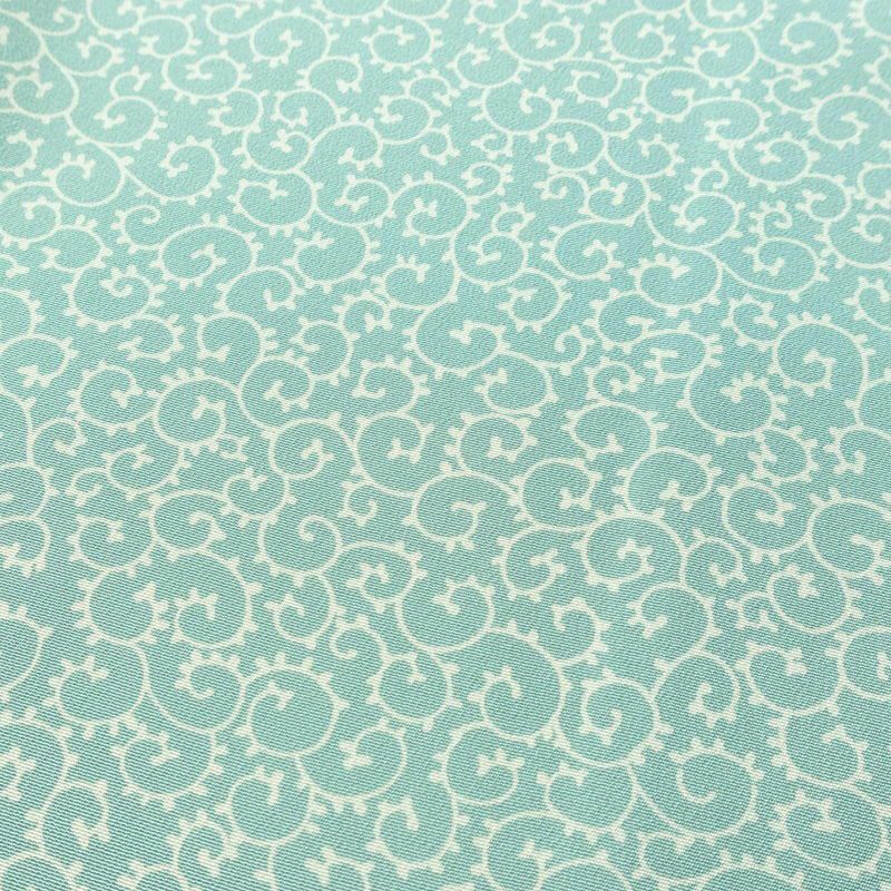 小紋 縮緬 総柄 正絹 木の葉・植物柄 袷仕立て 身丈158cm 裄丈64.5cm 緑・うぐいす色_画像6