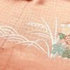 訪問着 しつけ糸付き 金駒刺繍 正絹 古典柄 袷仕立て 身丈158.5cm 裄丈65cm 箔 金彩 着物 ピンク サーモンピンク_画像17