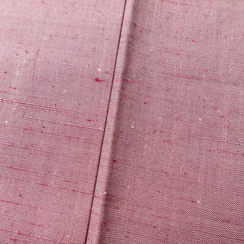 紬 美品 しつけ糸付き 正絹 無地 袷仕立て 身丈159.5cm 裄丈65cm 着物 ピンク_画像9