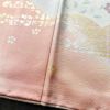 訪問着 美品 落款入り しつけ糸付き 金駒刺繍 一つ紋付き 正絹 古典柄 袷仕立て 身丈162.5cm 裄丈67cm 箔 共八掛 金彩 入学式 卒業式 七五三 フォーマル 着物 ピンク_画像11