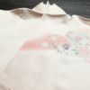 訪問着 美品 落款入り しつけ糸付き 金駒刺繍 一つ紋付き 正絹 古典柄 袷仕立て 身丈162.5cm 裄丈67cm 箔 共八掛 金彩 入学式 卒業式 七五三 フォーマル 着物 ピンク_画像17