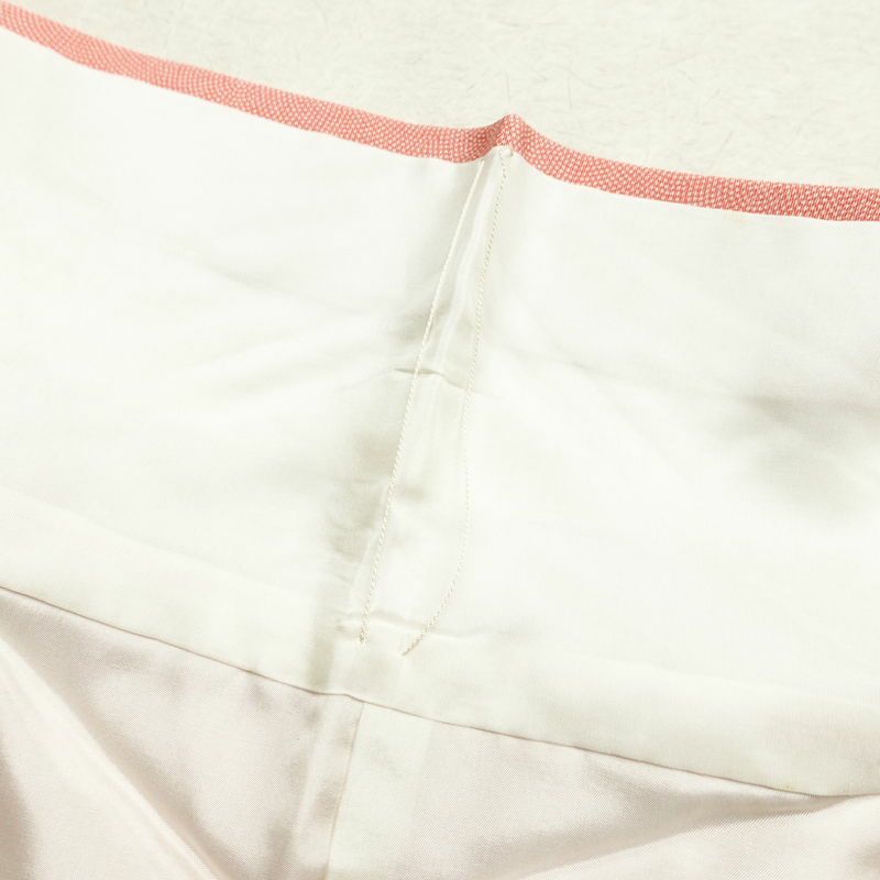 小紋 鮫小紋 縮緬 江戸小紋 正絹 古典柄 袷仕立て 身丈159.5cm 裄丈67cm 着物 ピンク_画像16