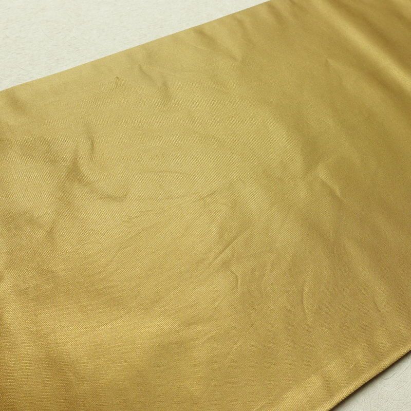 袋帯 太鼓柄 フォーマル用 正絹 古典柄 箔 刺繍 金糸 帯 扇子 松 黄・黄土色_画像18