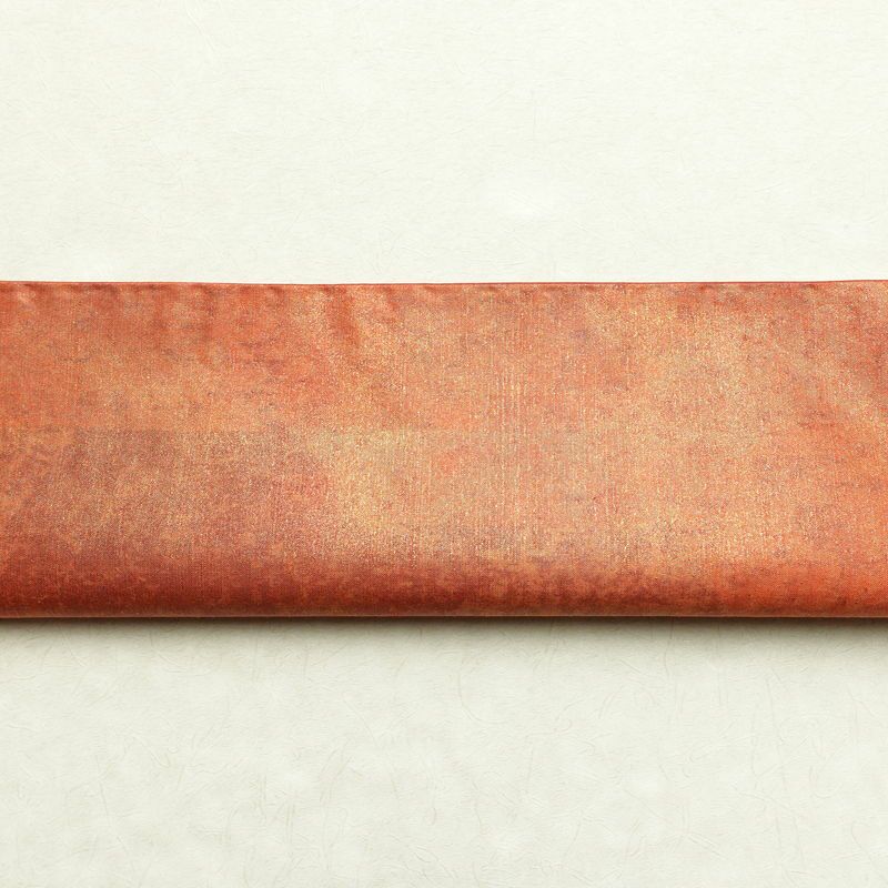 袋帯 全通柄 美品 フォーマル用 正絹 幾何学柄・抽象柄 箔 橙_画像13