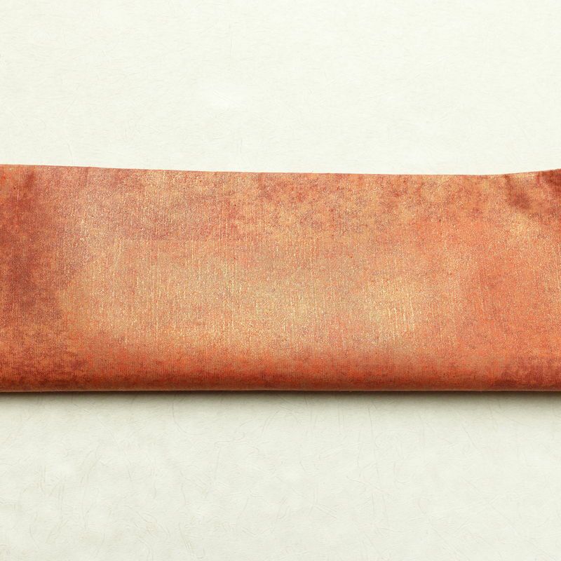 袋帯 全通柄 美品 フォーマル用 正絹 幾何学柄・抽象柄 箔 橙_画像14