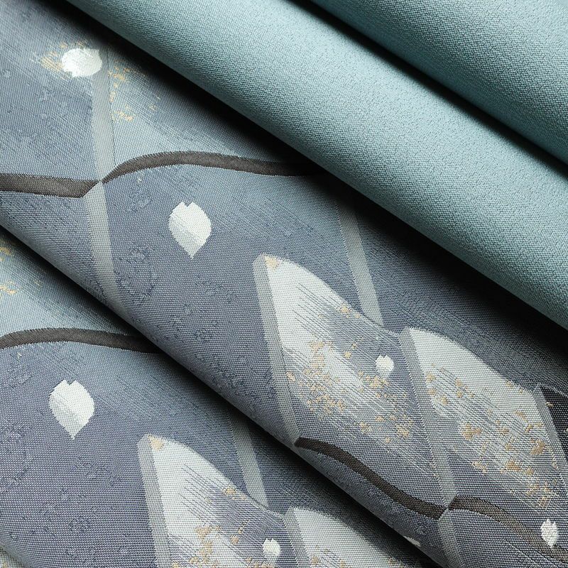 袋帯 六通柄 美品 フォーマル用 正絹 古典柄 金糸 銀糸 帯 桜 花びら 青・紺_画像19