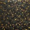 袋帯 六通柄 良品 綾織 一般用 正絹 木の葉・植物柄 茶_画像2