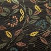 袋帯 六通柄 良品 綾織 一般用 正絹 木の葉・植物柄 茶_画像4