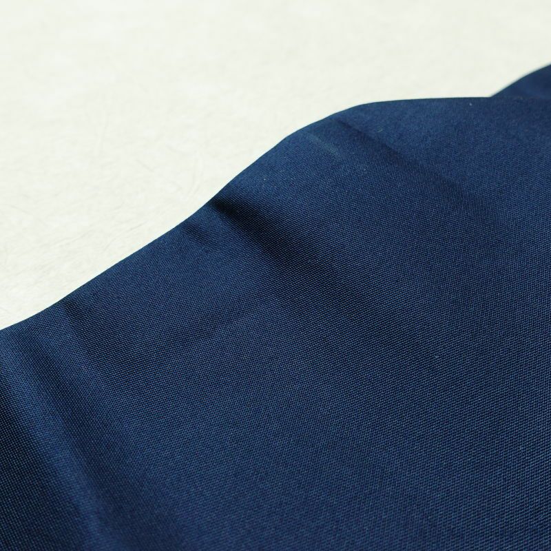 名古屋帯 太鼓柄 正絹 幾何学柄・抽象柄 名古屋仕立て 箔 帯 青・紺_画像11