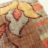 名古屋帯 六通柄 良品 正絹 花柄 名古屋仕立て 帯 茶_画像5