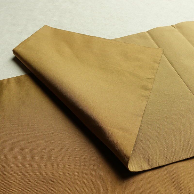 袋帯 太鼓柄 一般用 正絹 幾何学柄・抽象柄 帯 黄・黄土色_画像10