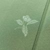 付け下げ 美品 しつけ糸付き 相良刺繍 一つ紋付き 正絹 縮緬 木の葉・植物柄 袷仕立て 身丈168cm 裄丈68.5cm 刺繍 フォーマル 着物 緑・うぐいす色_画像7
