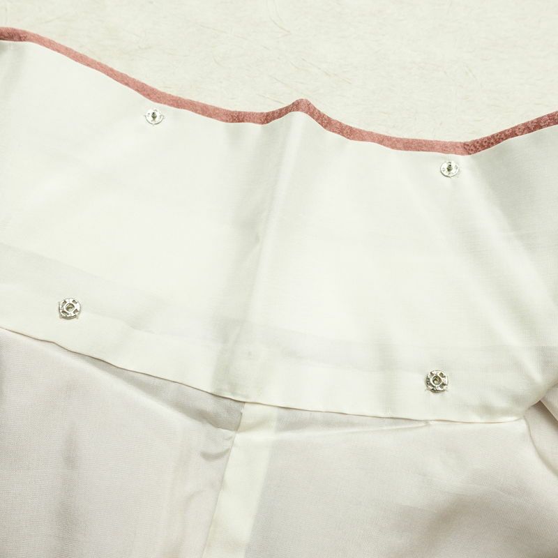 色無地 良品 しつけ糸付き 正絹 古典柄 袷仕立て 身丈167cm 裄丈66.5cm フォーマル 着物 ピンク_画像17