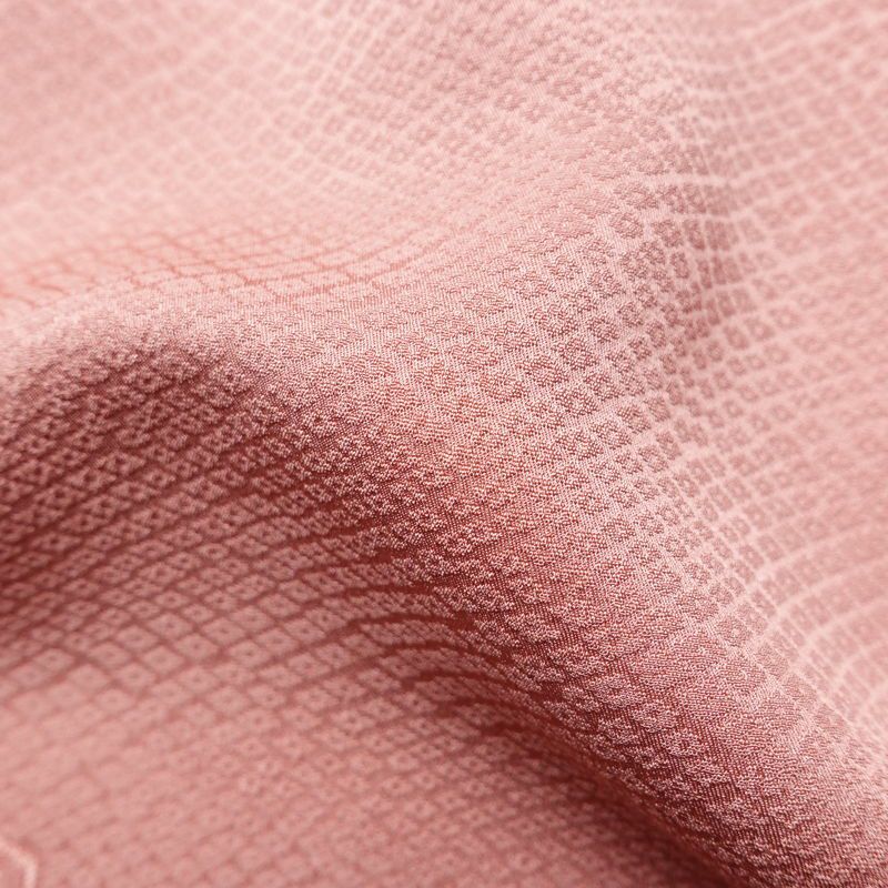 色無地 良品 しつけ糸付き 正絹 古典柄 袷仕立て 身丈167cm 裄丈66.5cm フォーマル 着物 ピンク_画像19