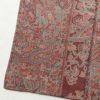小紋 紬地 美品 胴抜き仕立て しつけ糸付き 正絹 幾何学柄・抽象柄 身丈165cm 裄丈67cm 茶_画像11