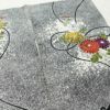 付け下げ 金駒刺繍 正絹 花柄 袷仕立て 身丈158cm 裄丈68.5cm フォーマル 菊 グレー_画像11