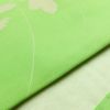 名古屋帯 太鼓柄 金駒刺繍 正絹 木の葉・植物柄 通し仕立て 箔 緑・うぐいす色_画像10
