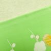 名古屋帯 太鼓柄 金駒刺繍 正絹 木の葉・植物柄 通し仕立て 箔 緑・うぐいす色_画像14