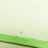 名古屋帯 太鼓柄 金駒刺繍 正絹 木の葉・植物柄 通し仕立て 箔 緑・うぐいす色_画像19
