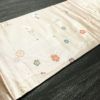 名古屋帯 六通柄 正絹 古典柄 名古屋仕立て 桜 紅葉 ピンク_画像9