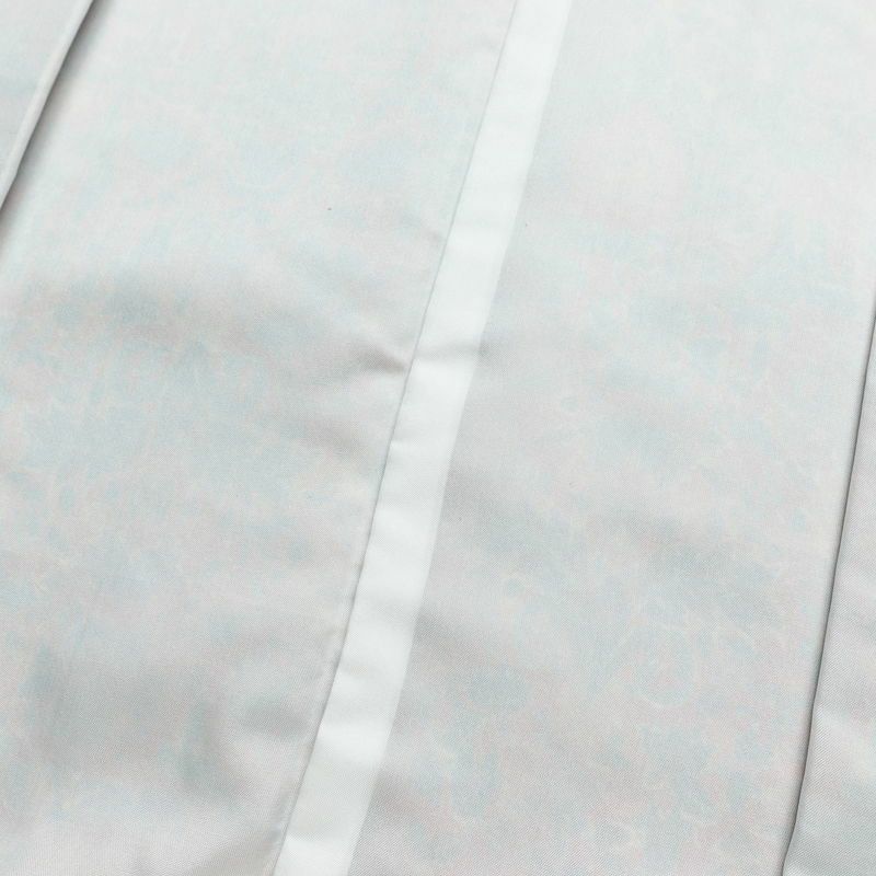 小紋 美品 しつけ糸付き 縮緬 総柄 正絹 幾何学柄・抽象柄 袷仕立て 身丈168cm 裄丈67cm 赤・朱_画像18